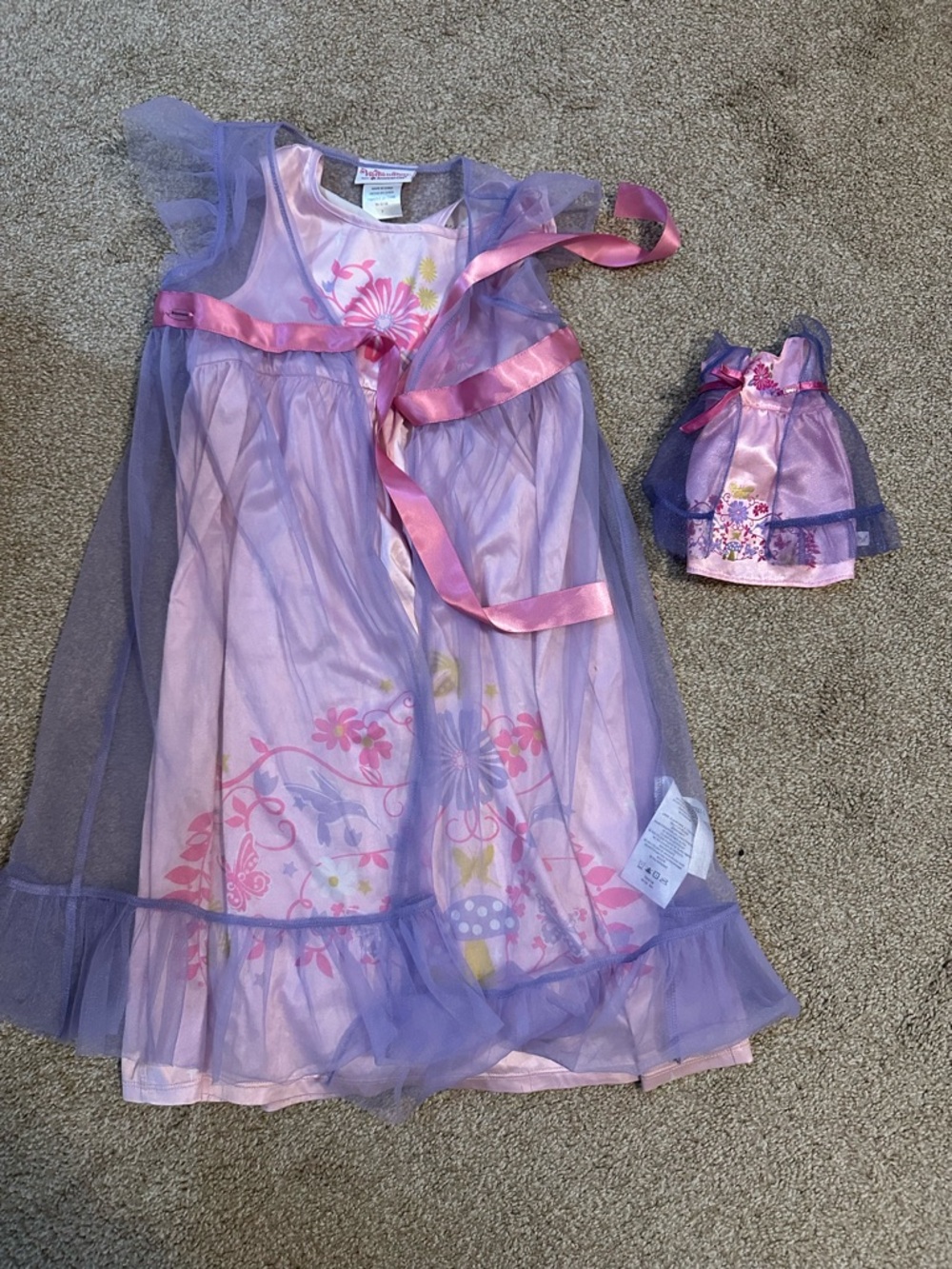 American Girl Nightgown for Girl & Wellie Wisher Doll